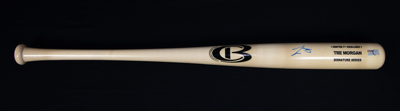 Tre Morgan Signed Bat (Tampa Bay Rays) - Beckett Authenticated