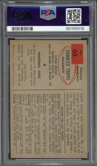 1954 Bowman #60 Charley Trippi PSA MINT 9