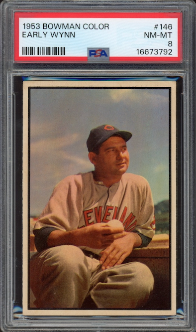 1953 Bowman Color #146 Early Wynn PSA NM-MT 8