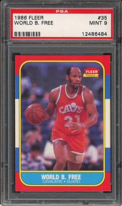 1986 Fleer #35 World B. Free PSA 9