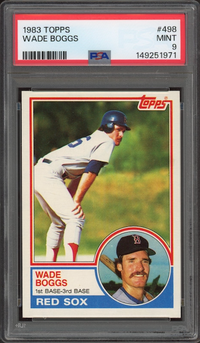 1983 Topps #498 Wade Boggs ROOKIE PSA MINT 9