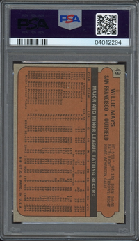 1972 Topps #49 Willie Mays PSA NM-MT 8