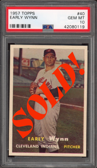 1957 Topps #40 Early Wynn PSA GEM MINT 10