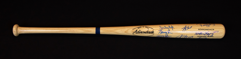 NY Yankess Old Timers and Stars Signed Bat feat Darryl Strawberry, Graig Nettles, Bucky Dent, Bob Turly, Don Baylor, Luis Tiant and more- Beckett Authenticated