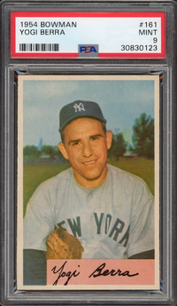 1954 Bowman #161 Yogi Berra PSA MINT 9