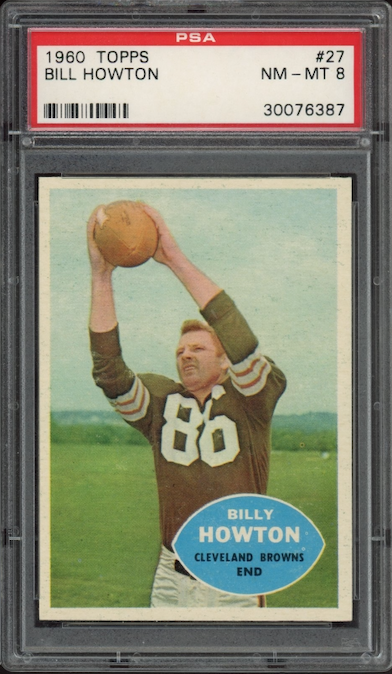 1960 Topps #27 Bill Howton PSA 8