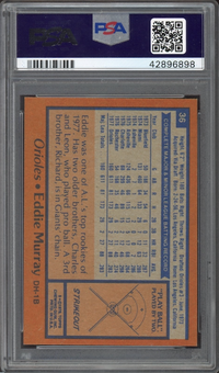 1978 Topps #36 Eddie Murray ROOKIE PSA MINT 9