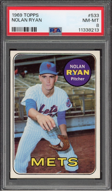 1969 Topps #533 Nolan Ryan PSA NM-MT 8