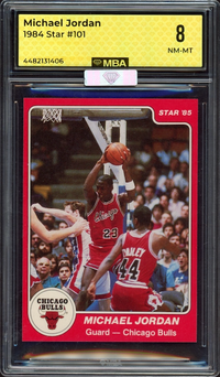 1984 Star #101 Michael Jordan ROOKIE MBA NM-MT 8 (MBA Silver)