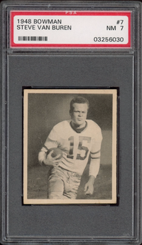 1948 Bowman #7 Steve Van Buren ROOKIE PSA NM 7